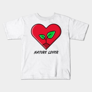 Nature Lover - Heart Kids T-Shirt